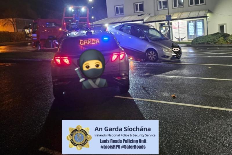 Laois Gardaí detect Ford Focus driving in 'stealth mode' without lights at night