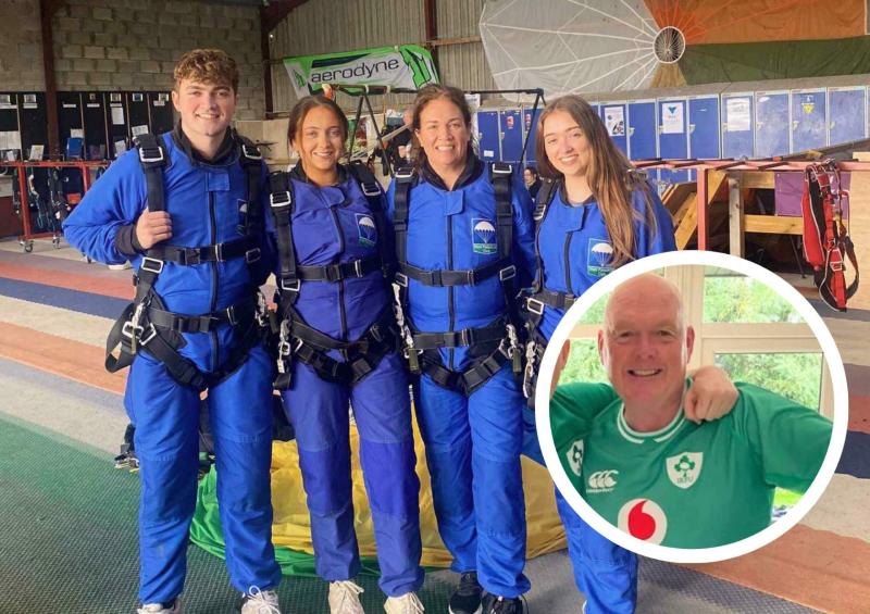 Laois family takes to the skies for fundraiser in memory of well-known Portlaoise father