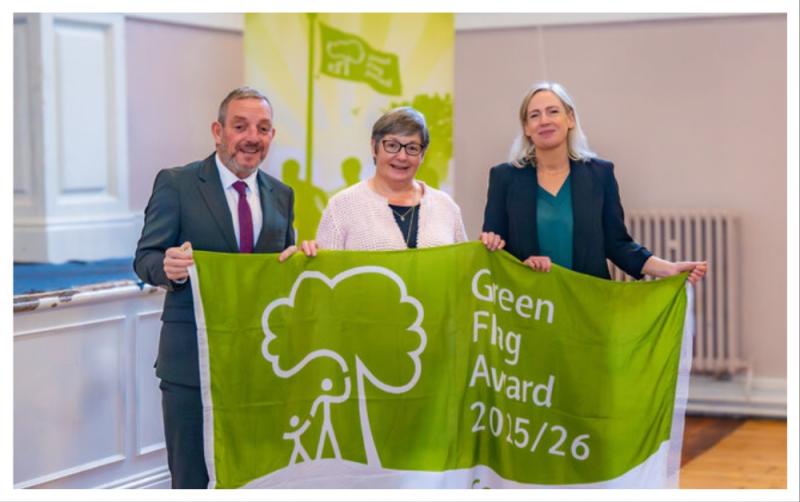 Phenomenal win for Laois as five parks across the county awarded Green Flags