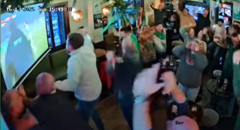 WATCH: Laois pub has hilarious reaction to Parrott's last minute goal