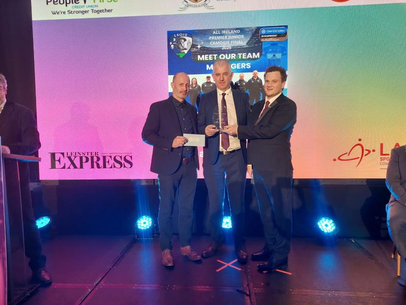 Inspiring Laois camogie All-Ireland coaching team wins Sports award at  Laois Community & Voluntary Awards #LaoisAwards25 