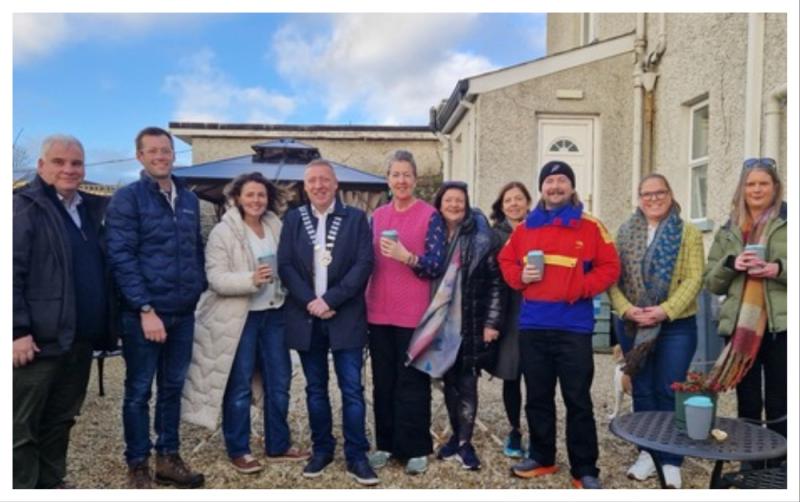 Laois villagers turn out for successful launch of new trail app