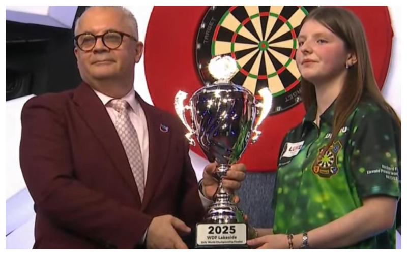 Laois darting star falls just short in Girls’ World Darts Final at Lakeside