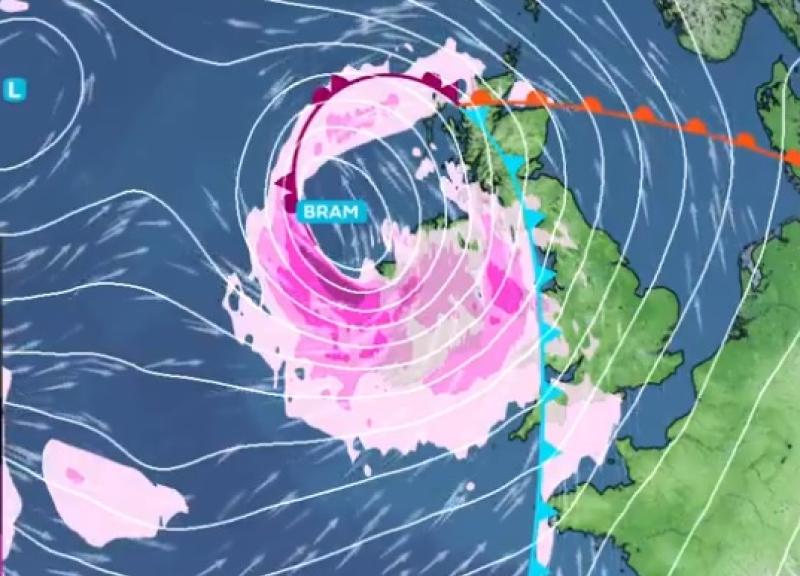 Storm Bram named by Met Éireann 