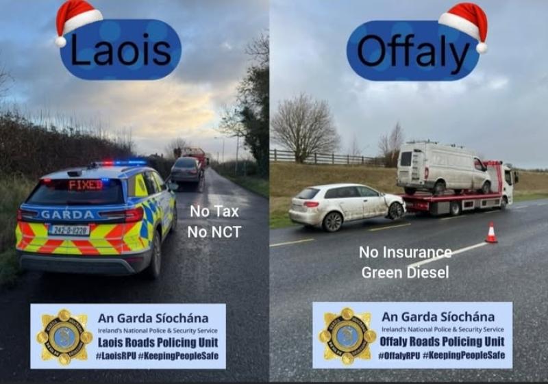 Driver turned away from checkpoint in Laois