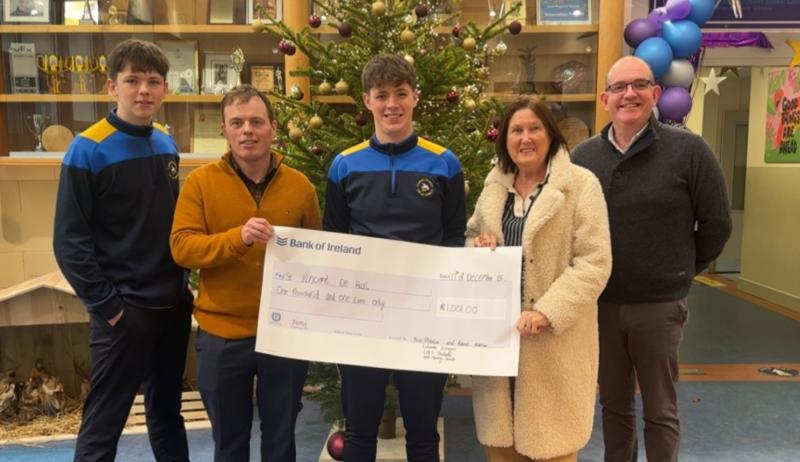 Laois school raises fantastic funds for St Vincent de Paul