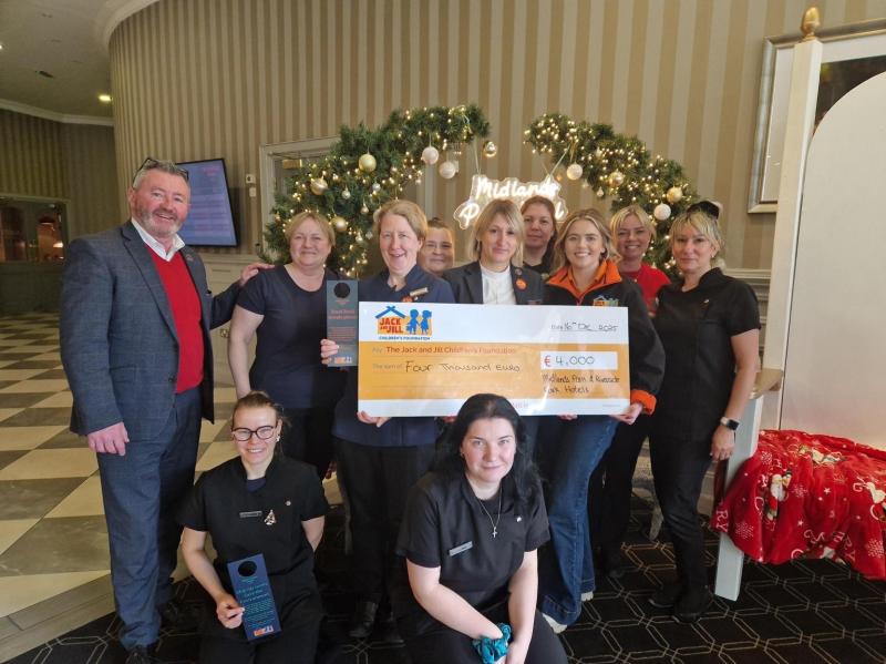 Laois business gets in the Christmas spirit with big children's charity donation 