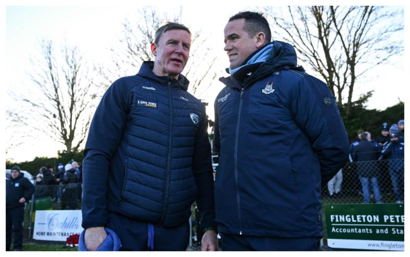 Laois senior football manager Justin McNulty reacts to Laois' O&rsquo;Byrne Cup loss to Dublin