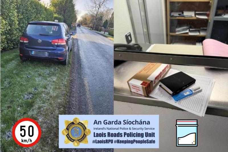 'Cocaine doesn&rsquo;t make you a better driver,' Laois Garda&iacute;  issue warning amid daily arrests in 2026 