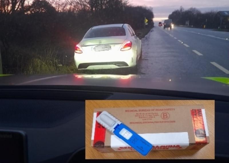 Laois Garda&iacute; say Mercedes Benz driver tested positive for 'combination' of drugs
