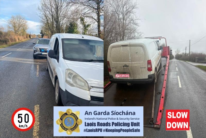 'Ongoing speeding concerns' raised with Laois garda&iacute; during seizure 
