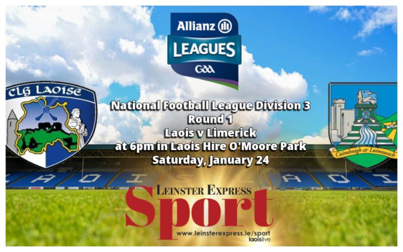 LIVE UPDATES: Laois footballers welcome Limerick to Portlaoise in Division 3 opener