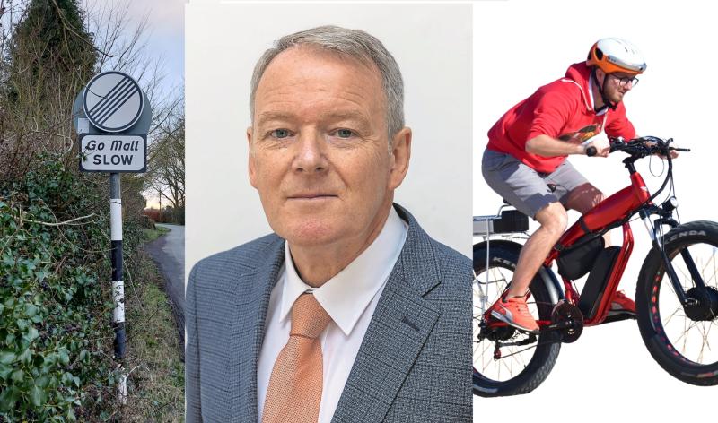 Laois TD's car overtaken by 70km/h speeding e-bike