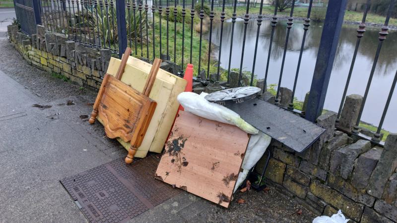 Is this the cheekiest bit of dumping in Portlaoise?