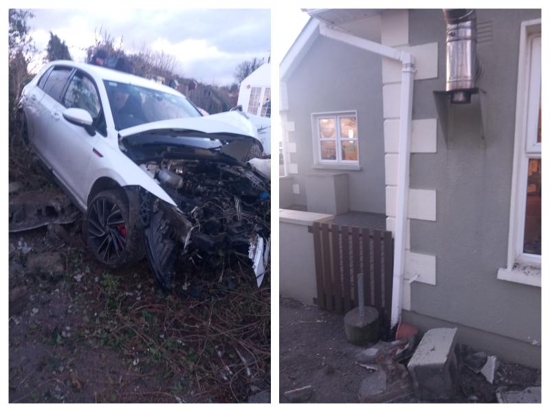 Laois homeowner in 'fear' as car crashes into house where children  normally play 