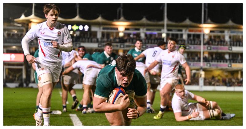 Laois rugby player scores try as Ireland U-20's beat England in Six Nations Championship