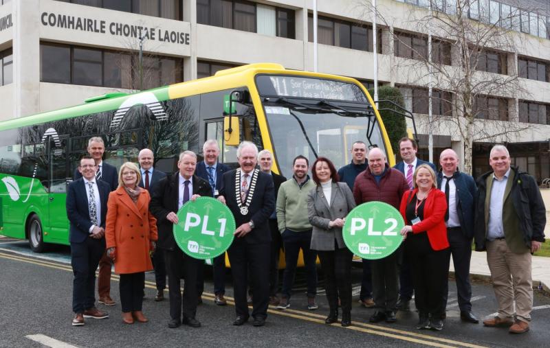 Look back on 'Milestone day' a year on from launch of new Portlaoise bus service
