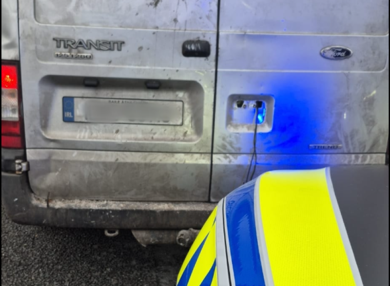 Passenger arrested after van &lsquo;operated by string instead of a handle&rsquo; is seized in Laois