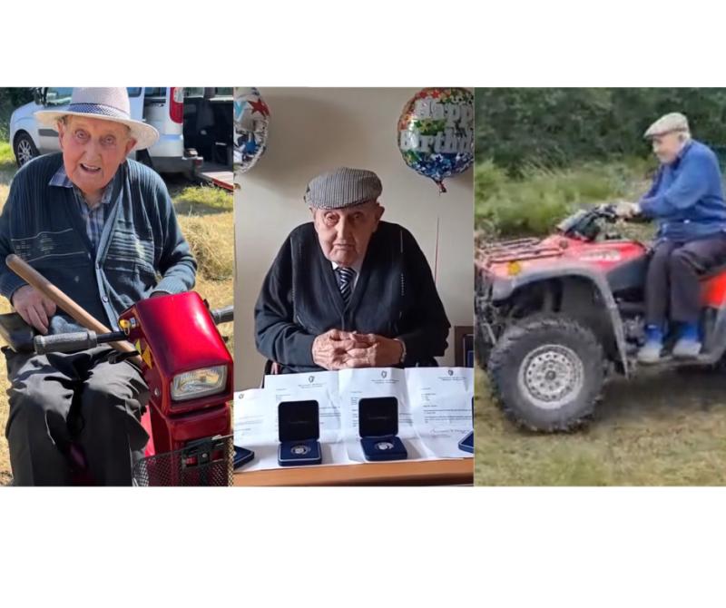 'What an amazing man'- Grandson shares videos of oldest man in Ireland (104) on TikTok