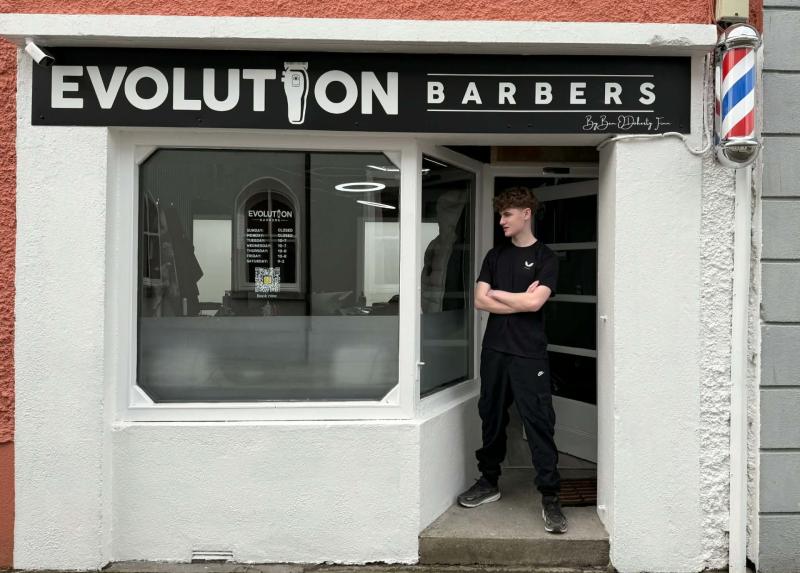 Meet the Laois 17 year old who has opened his own barber shop in Rathdowney
