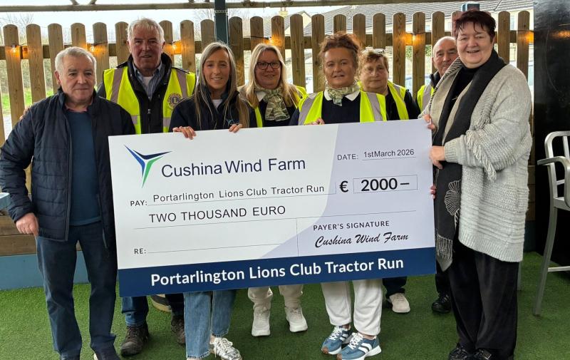 Wind farm firm supports Laois Offaly tractor run for children