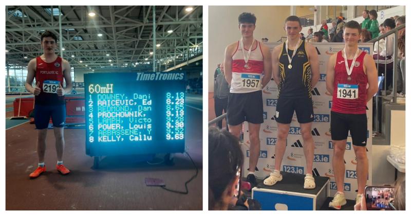 National medals for Portlaoise athletes at Indoor Track and Field Championships in Athlone