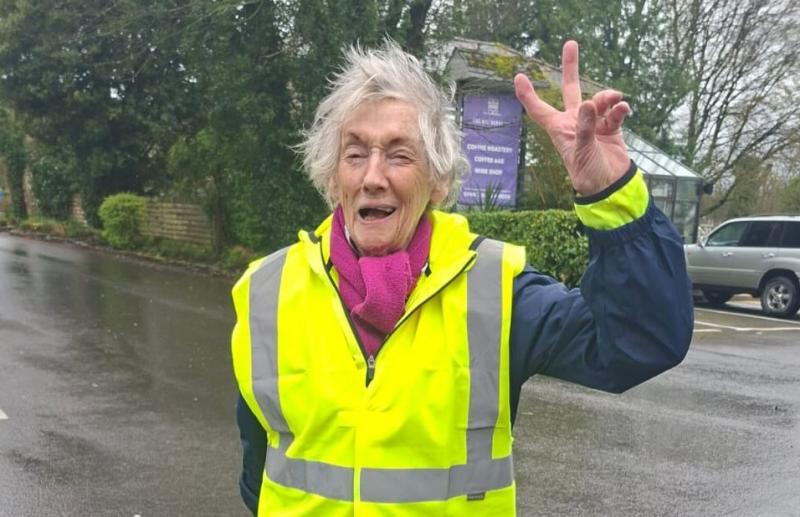 Laois country hotel gives room to 91 year old on protest walk across Ireland