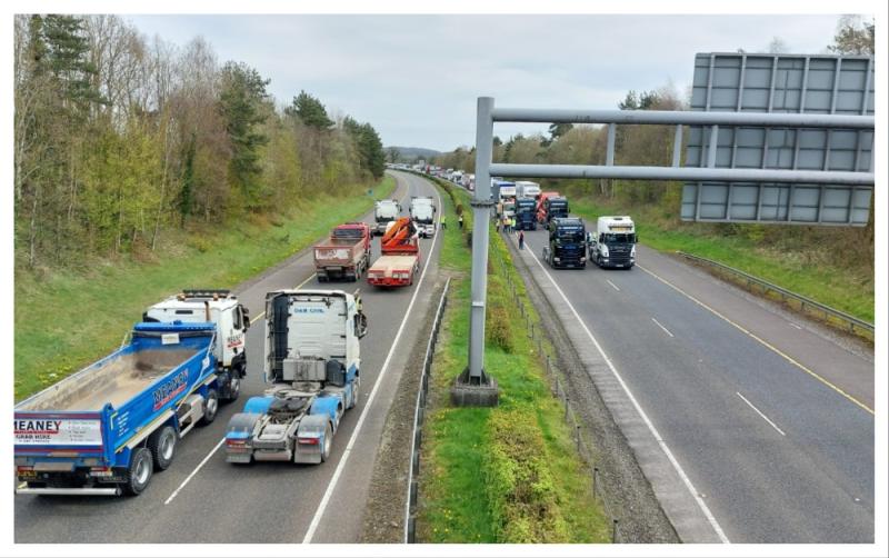 More delays on Laois roads in coming days as fuel protest set to continue