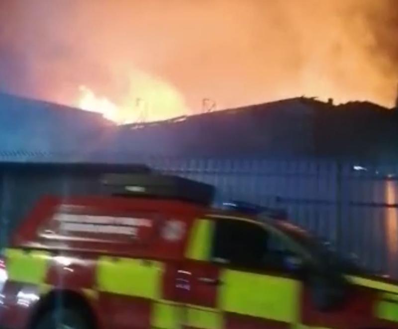 KILDARE: Fire crews battled large fire in Athy 