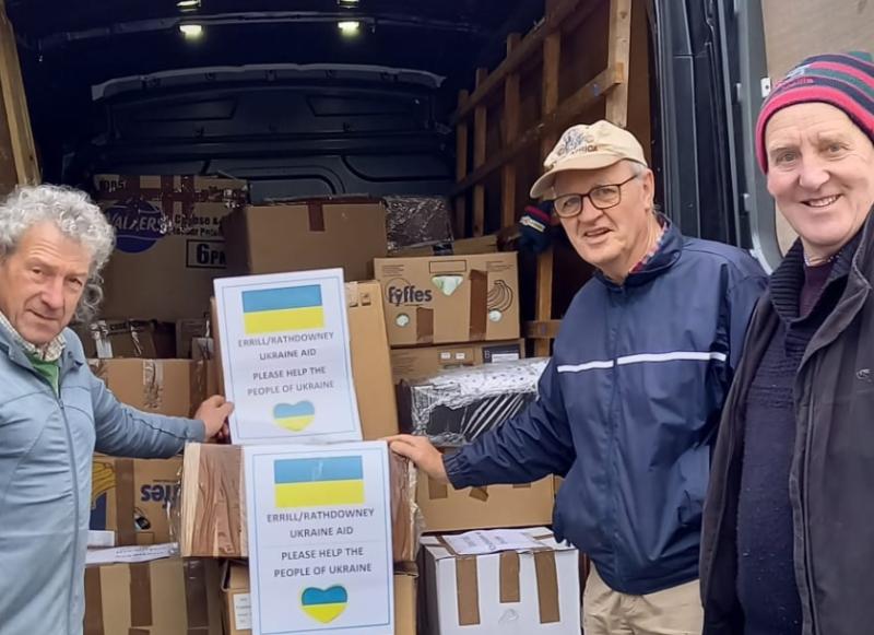Swift and enormous response to Ukraine appeal by Errill and Rathdowney community in Laois 