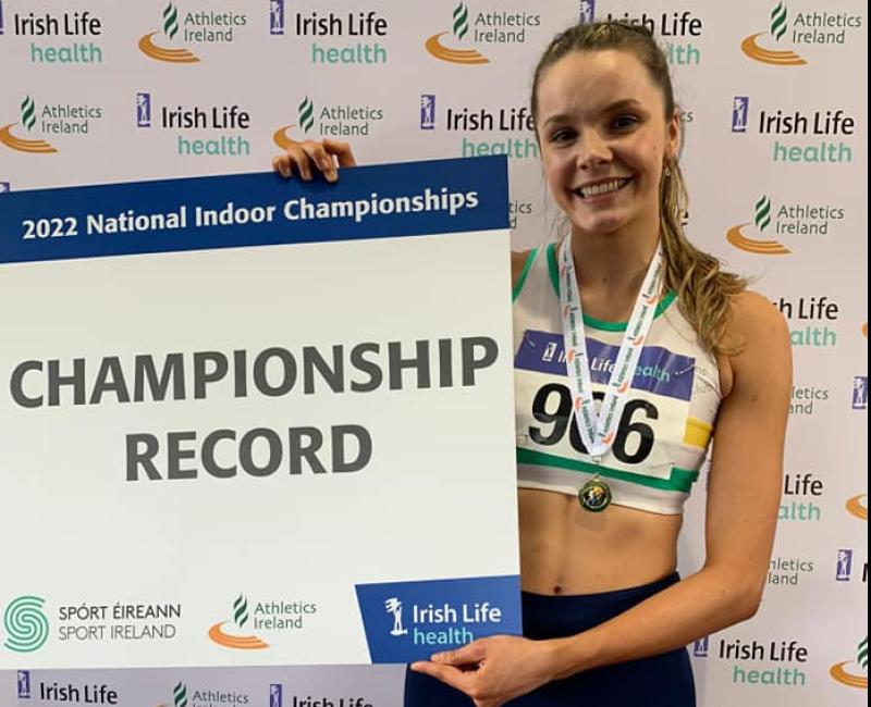 St Abbans Kealy takes gold and championship record for Laois athletic club