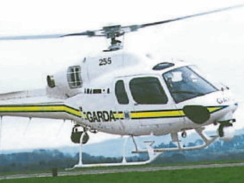 Garda helicopter monitors Naas traffic levels
