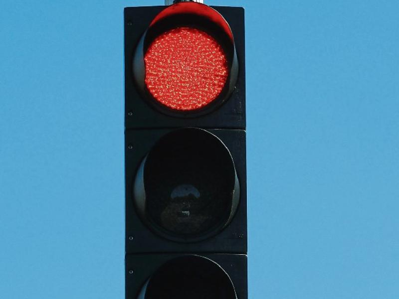 Temporary traffic lights in operation on busy Kilkenny street
