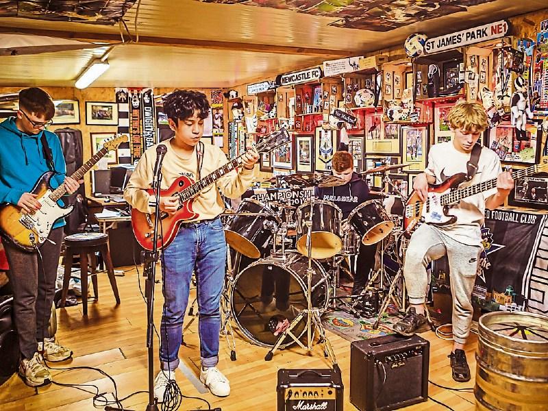 Rocking Portarlington lads 