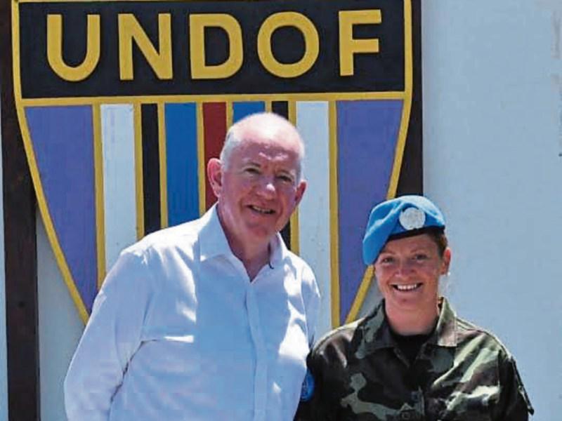 Flanagan meets Irish troops in Golan Heights