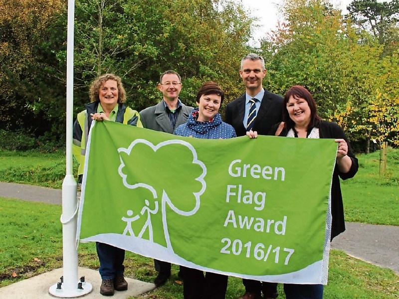 Flying the Flag at Peoples Park in Portlaoise