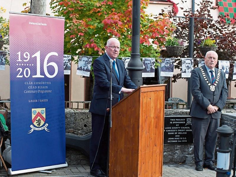 Laois County Council to honour Laois Fine Gael TD Minister for Foreign Affairs Charlie Flanagan
