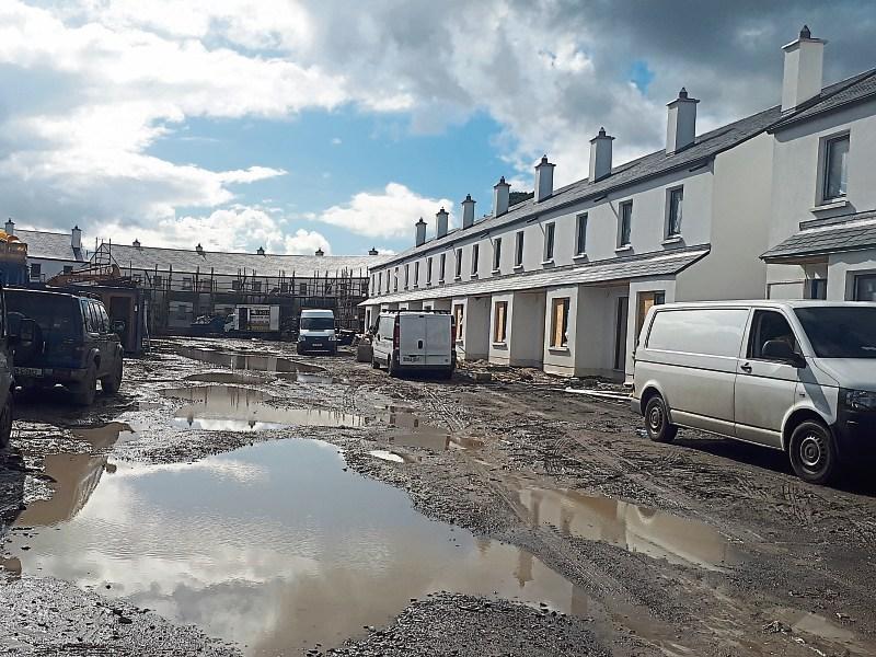 The unfinished Conniberry Estate, the only council estate under construction in Portlaoise.