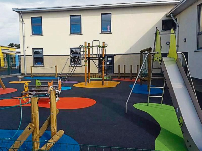 Playground and track ready in Port girls' primary school