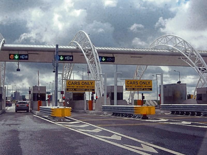 The two vehicle collision occurred near the toll plaza approaching the tunnel from the Clare side