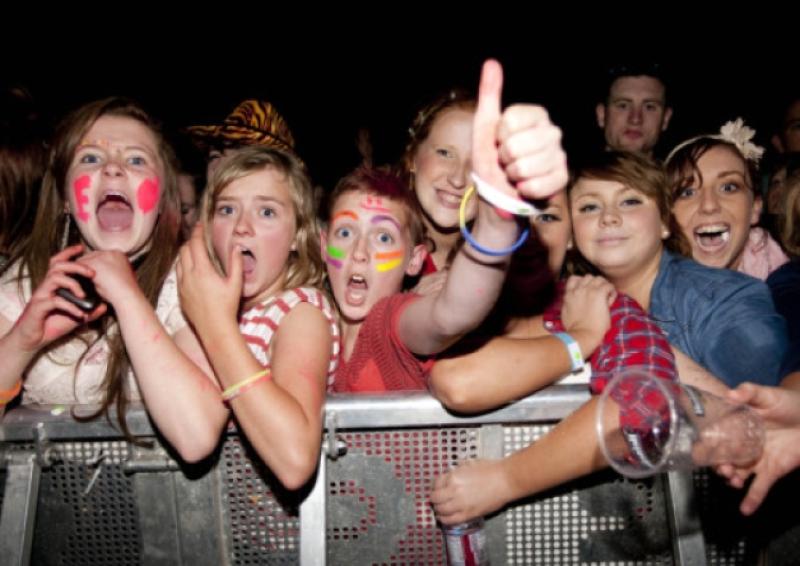 Young Stradbally fans enjoying Ed Sheeran at Electric Picnic 2012.Picture: Alf Harvey.