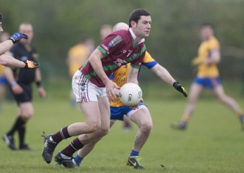 Cathal Ryan sets up an attack for Portarlington against St. Joseph's in the ACFL at Kellyville.Picture: Alf Harvey/hrphoto.ie