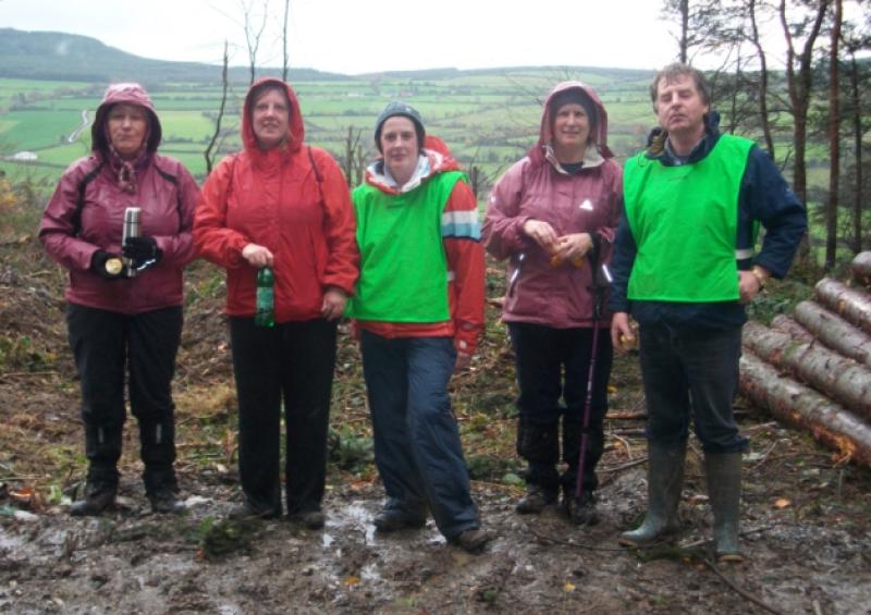 Easter walkers on the MacGiollapadraig Way Walk
