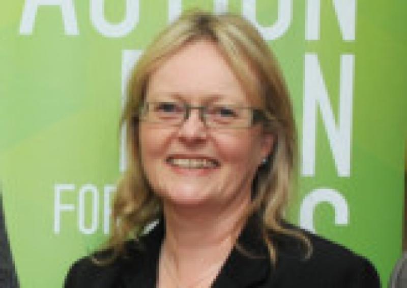 Breda O'Toole, head of regional development with IDA Ireland at a recent jobs forum in Portlaoise.   Photo Kevin Byrne