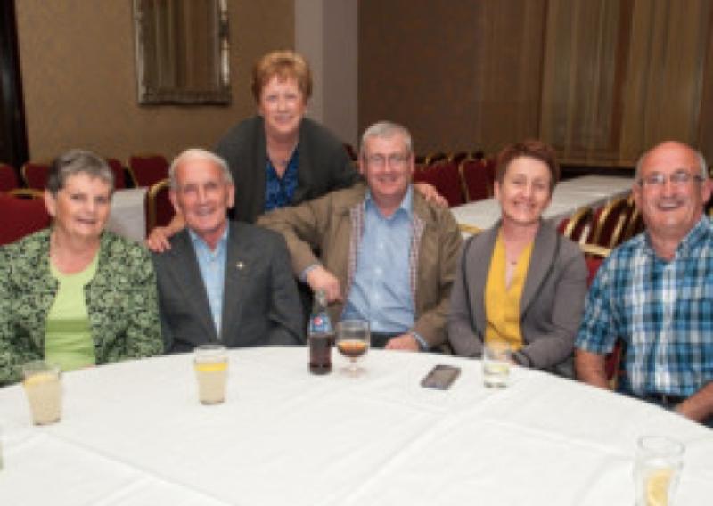 Attending the David Fitzgerald Benefit Night were Betty and Patsy O'Rourke, Breda Culleton, John and Claire Carroll with Noel Wrest. Photo Denis Byrne.