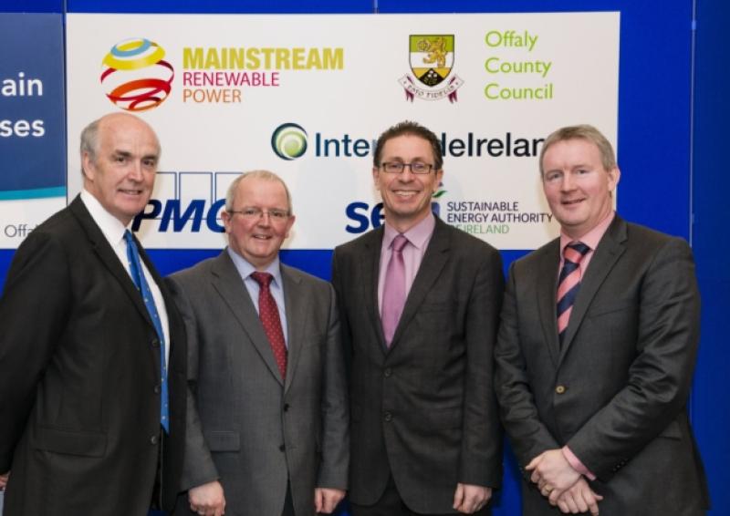 HR3: Paul O'Kelly, conference chair; Pat Gallager, Offaly County Manager; Andy Kinsella, Mainstream Renewable Power; John Reilly, Bord na Mona.