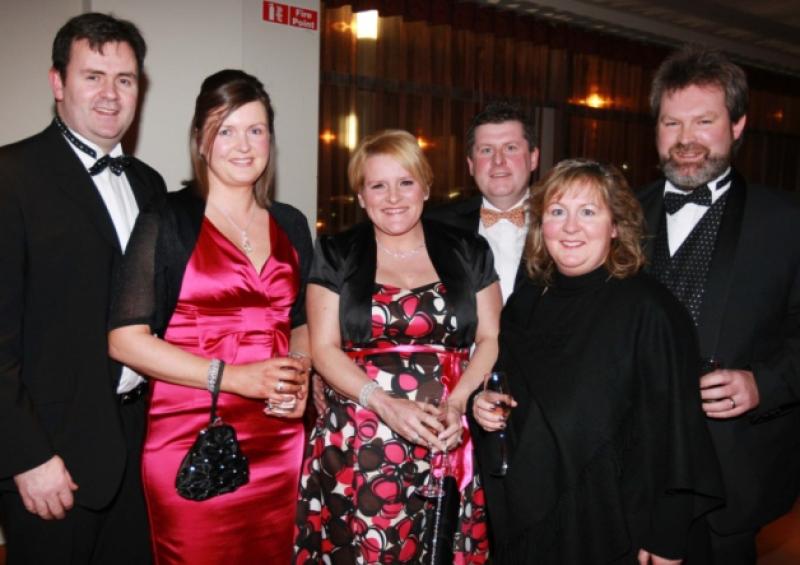 PJ and Ursula Butler; Carol and Finbar O'Connell and Sandy and Brian Byrne at the Killeshin Hotel for the Laois Chamber Ball.Picture: Alf Harvey.