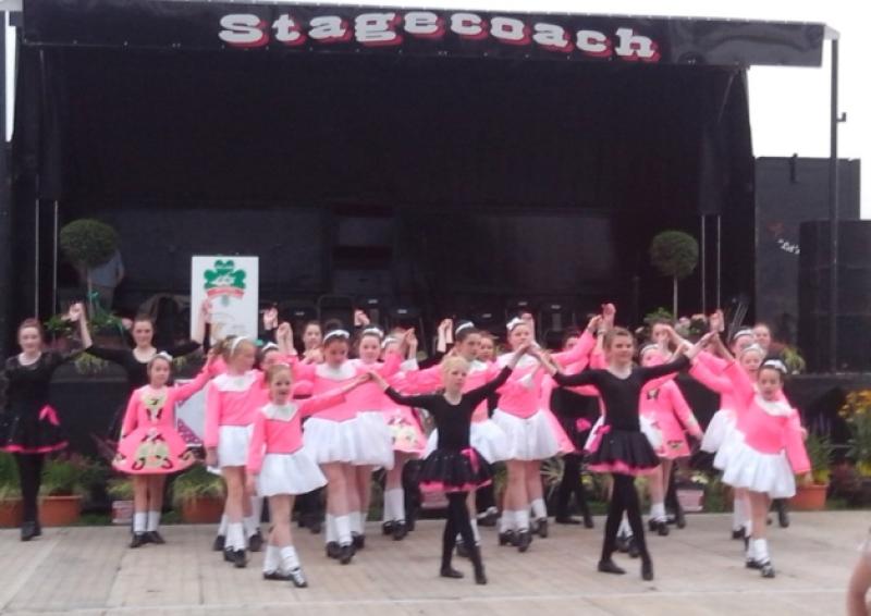 Irish dancers from the Buggy School of Dancing at the National Ploughing Championships