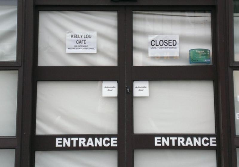 Ging's Homevalue hardware shop has closed down, pictured Monday May 5.