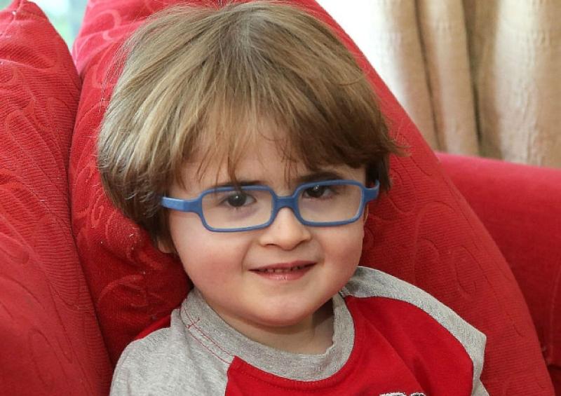 Aidan Byrne , at his home   in  Station Court , Portarlington.   Photo: Michael Scully.